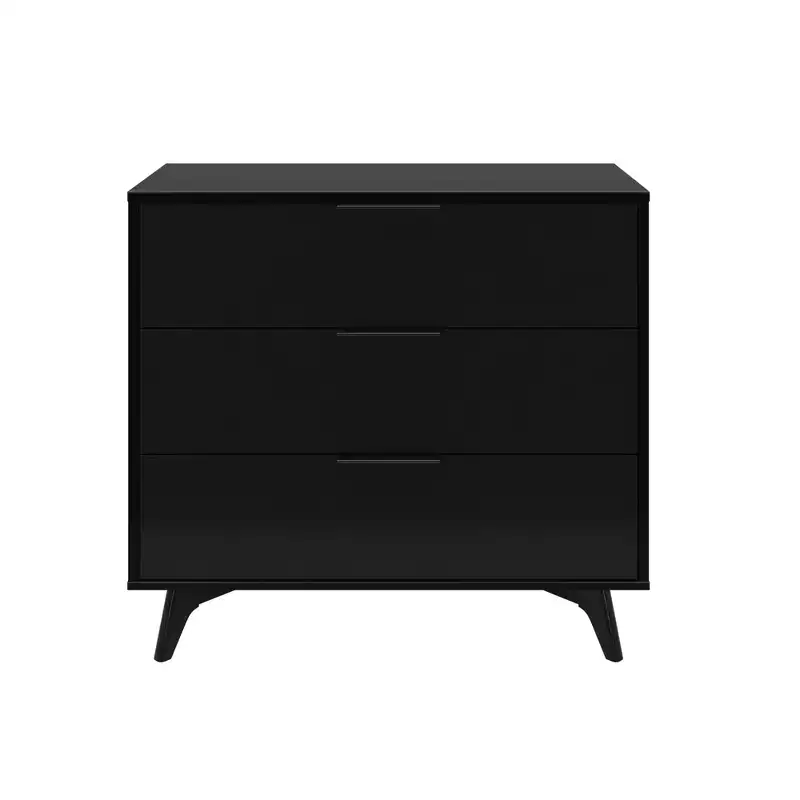 Plank+Beam 3 Drawer Dresser with Brass Handle