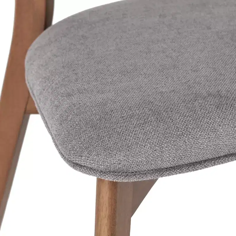 GDFStudio Willis Rubberwood Upholstered Dining Chairs (Set of 4)
