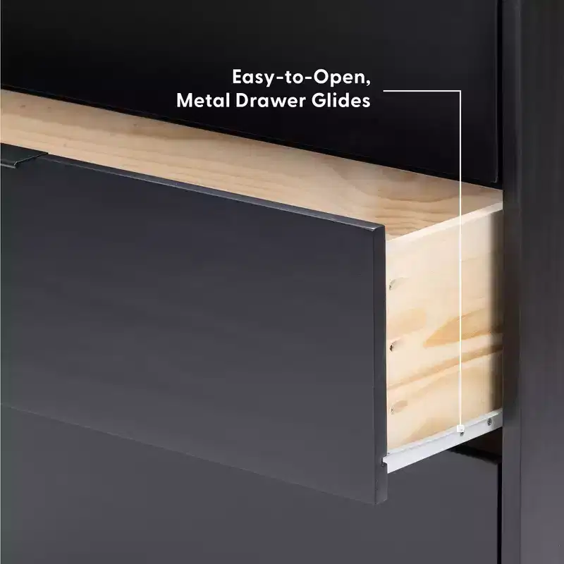 Plank+Beam 3 Drawer Dresser with Brass Handle