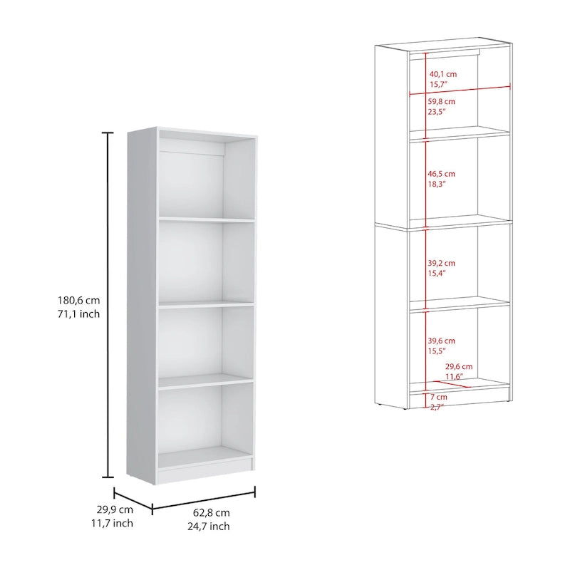 74 Wide 5-Shelf Option B Bookcase Set of 3