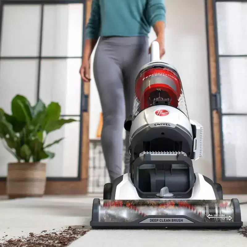 Hoover High Performance Swivel Upright Vacuum Cleaner UH75100 13" Cleaning Path White
