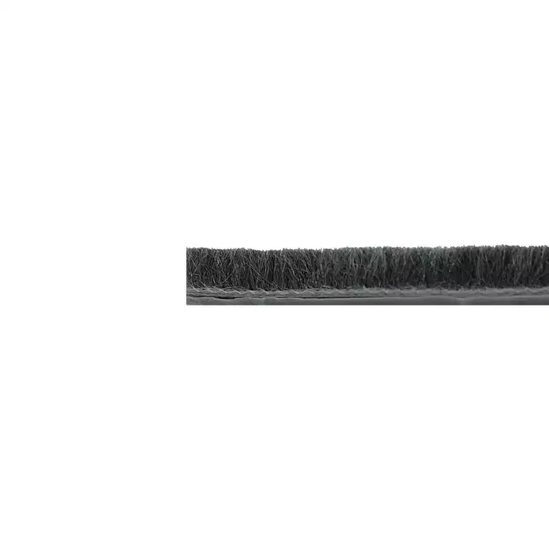 Brixwell QLWT-001 100ft Roll Adhesive Backed Window Pile, 0.200 Pile Height, 0.187 Backing Width-Gray