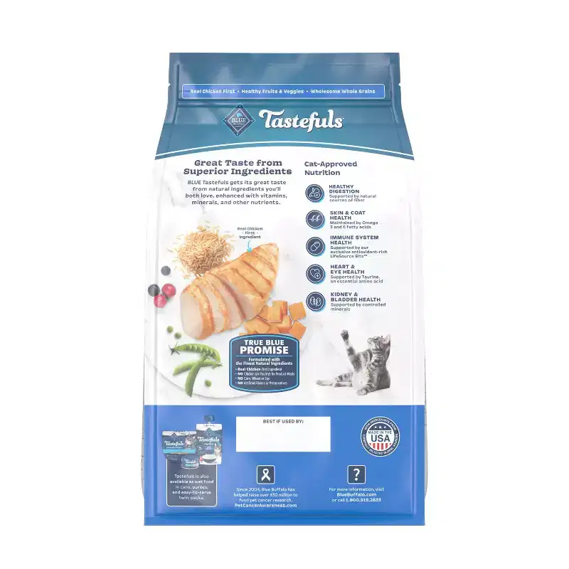 Blue Buffalo Tastefuls with Chicken Indoor Natural Adult Dry Cat Food
