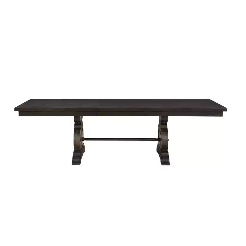 104" Maisha Dining Table Rustic Walnut Finish - Acme Furniture