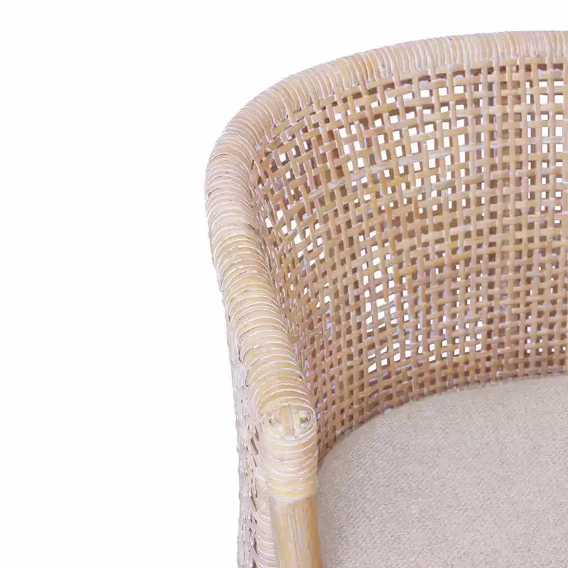 Martha Stewart 25 Playa Handcrafted Rattan Counter Height Barstool