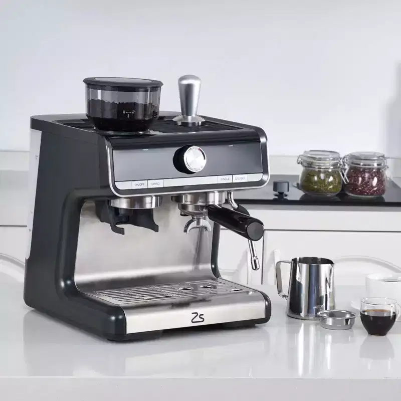 Espresso Machine, 20 Bar Coffee Maker with Milk Frother Steam Wand, Semi-Automatic Coffee Machine for Latte, Cappuccino, Fast Heating, Stainless Steel