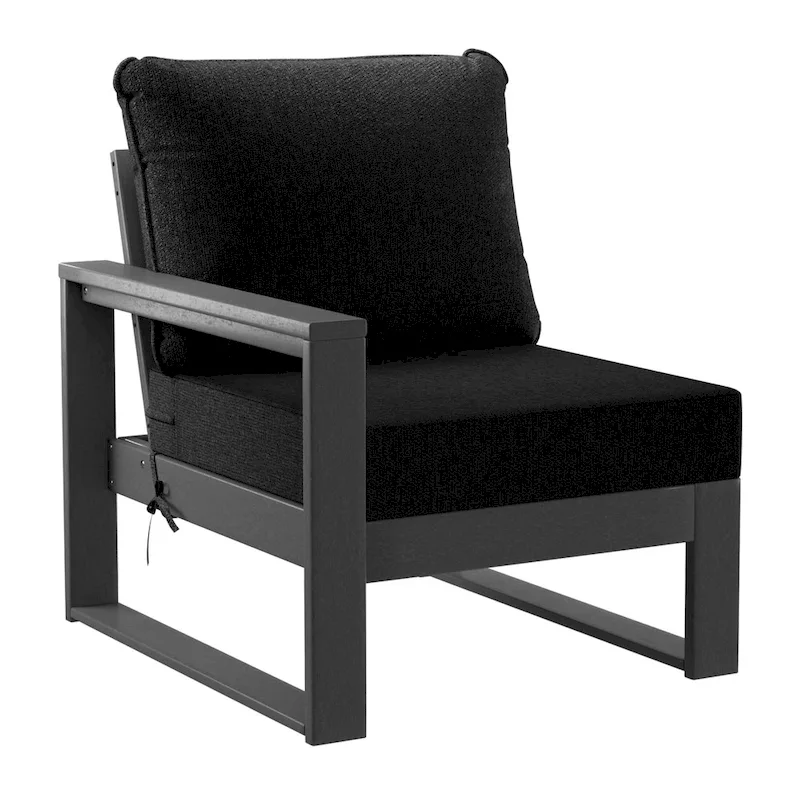Polytrends Endless Patio 4-Piece Deep Seating Set with Gray Frame