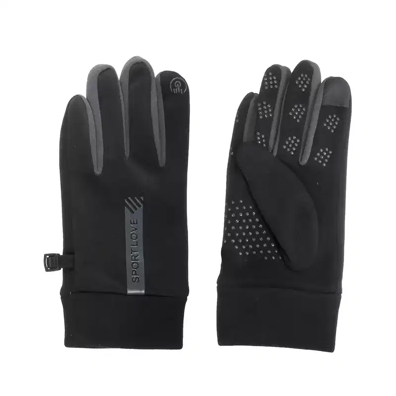 Unique Bargains Riding Warm Gloves Waterproof 4 Way Stretch Inner Gloves 1 Pair
