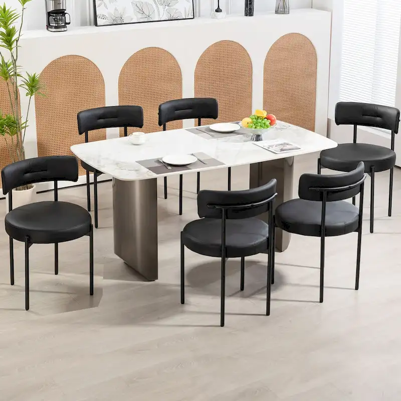 AVAWING Dining Chairs Mid-Century Modern Kitchen Chairs Set of 6