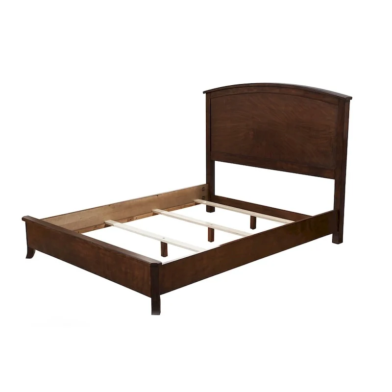 Wood Panel Bed with Headboard – Queen, King, California King