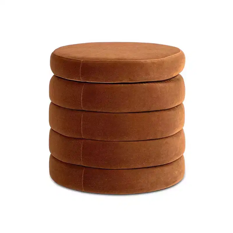 Jennifer Taylor Home Fuji 19 inch Oversized Round Storage Ottoman