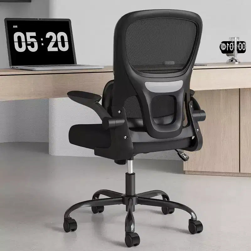 Mesh Ergonomic Office Chair with Lumbar Support and Flip Armrests