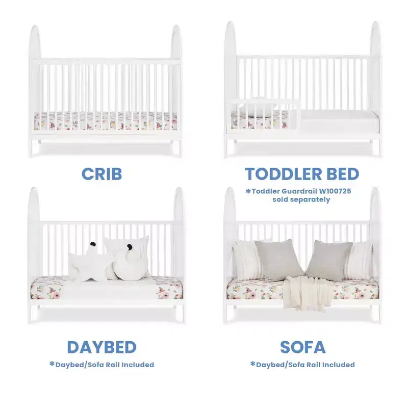 Delta Children Eloise 4-in-1 Convertible Crib - Greenguard Gold Certified