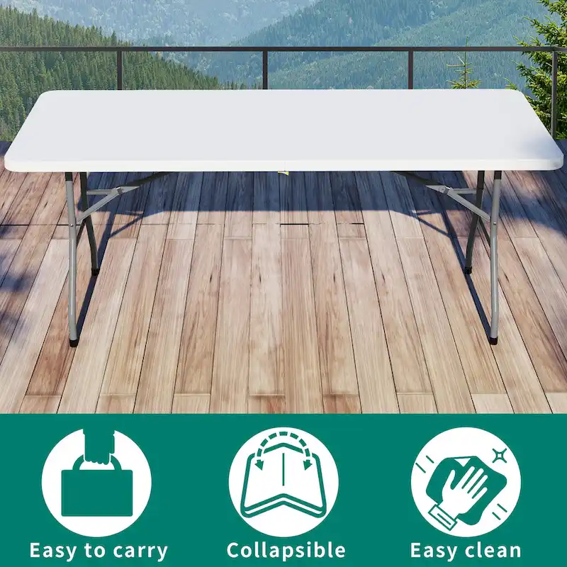 4 - Person 72 Long Folding Picnic Table