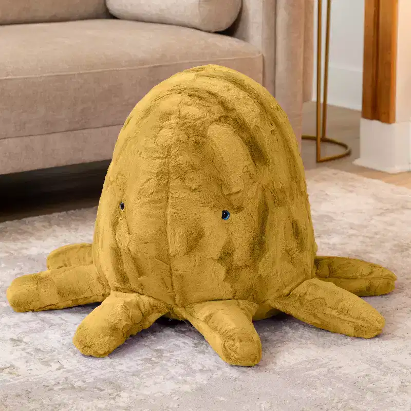 Raven-Symon Huggy the Octopus Sea Buddy Large Kids Stuffed Animal Bean Bag and Pouf