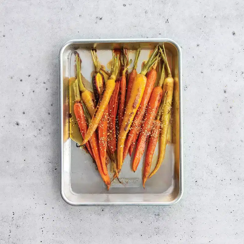 Nordic Ware Naturals Quarter Sheet Pan: Aluminum Baking Sheet, Quarter Sheet Pan, Hand Wash, Oven-Safe, 13"x9.6"