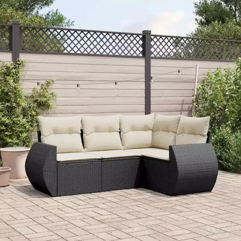 vidaXL Modular Garden Sofa Set with Cushions and Storage