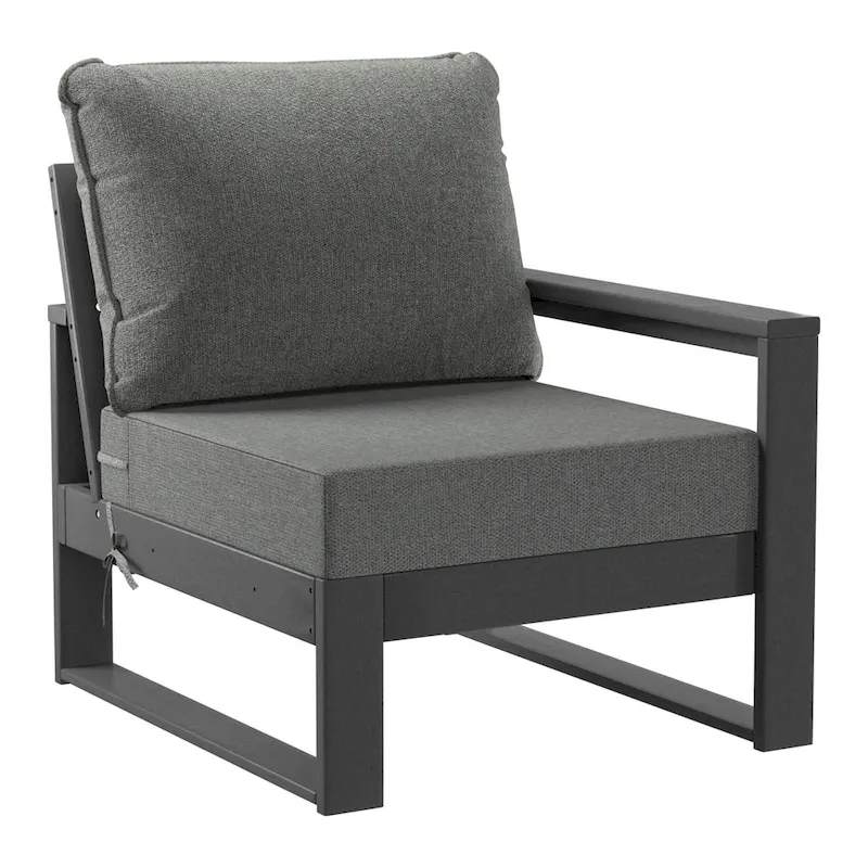 Polytrends Endless Patio 4-Piece Deep Seating Set with Gray Frame