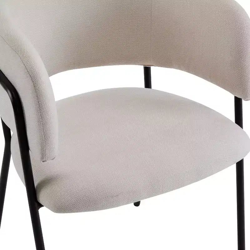 Christopher Knight Home Nest Modern Upholstered Dining Chairs with Metal Frame (Set of 4)
