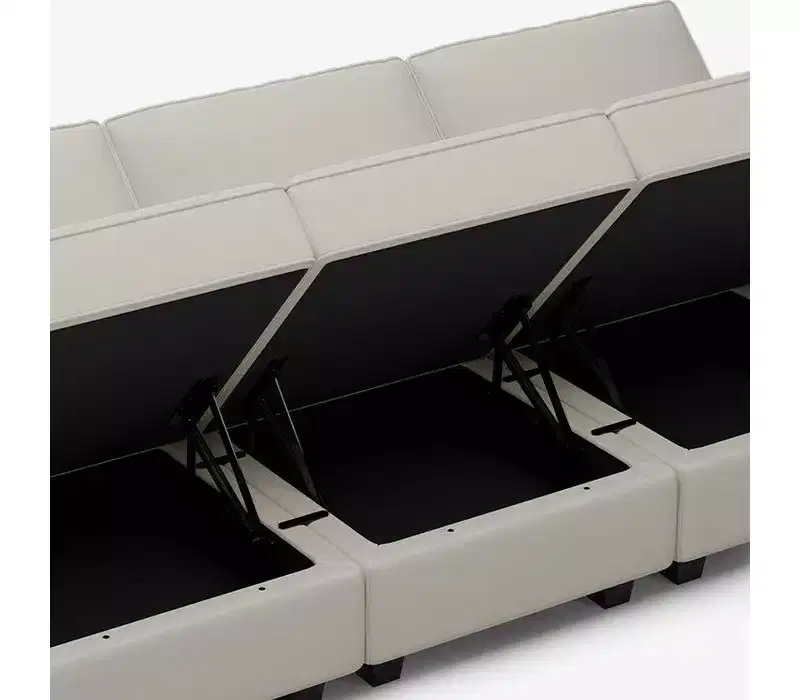 Belffin Modular Velvet Ottoman