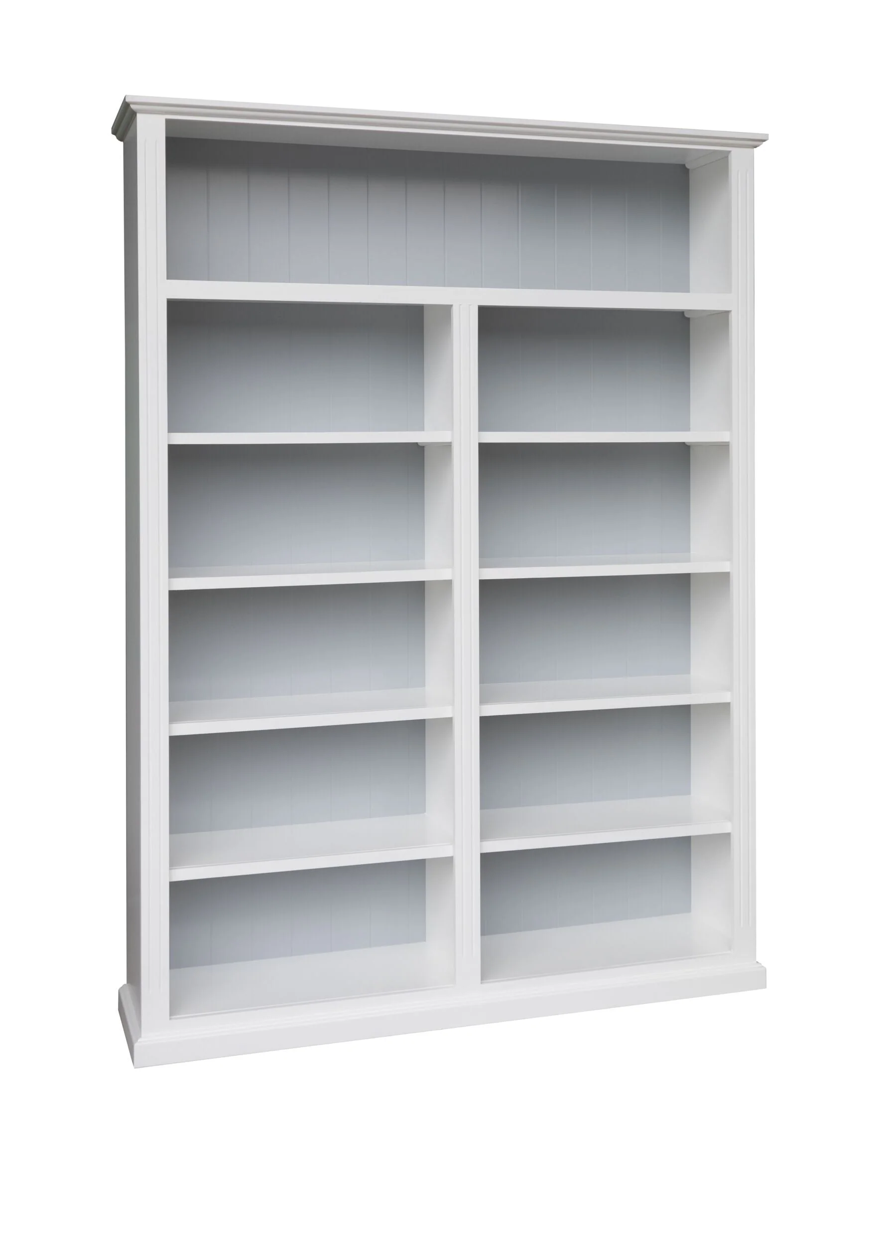 Armand Hamptons Timber Large Bookcase White 210x150cm