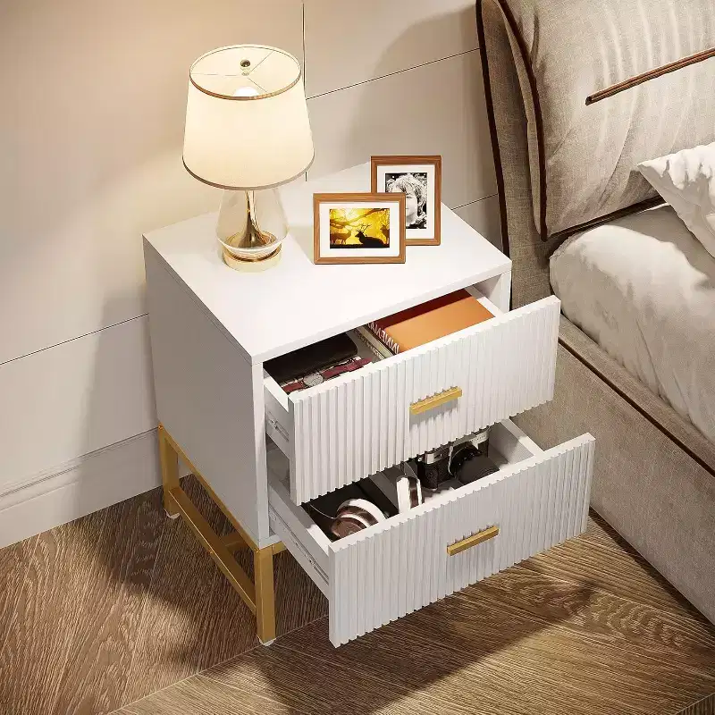 Lantine 2 Drawers Night Stands Bedside Table