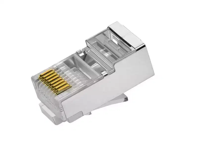 Monoprice Shielded Cat5 Plug For Round Solid/Stranded Cable | 100 Pieces