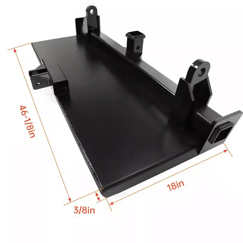 COZONY 3 Point Attachment Adapter with Skid Steer Plate, Adjustable Lift Arms 843 in & 2Inch Trailer Hitch Receiver for Front Loaders