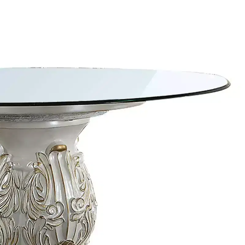 Vendome Dining Table Antique Pearl Finish - Acme Furniture