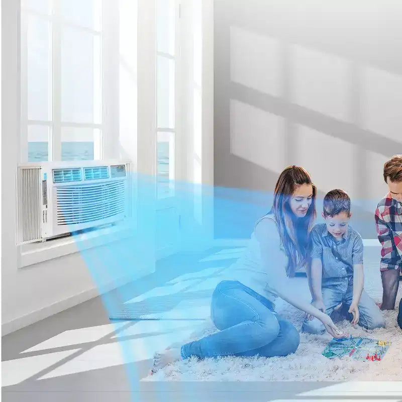 App & Remote Controlled Window AC: 10K BTU Unit for Windows, Cools Rooms Up to 450 Sq.Ft. Ideal with Sleep and Programmable Timer Modes