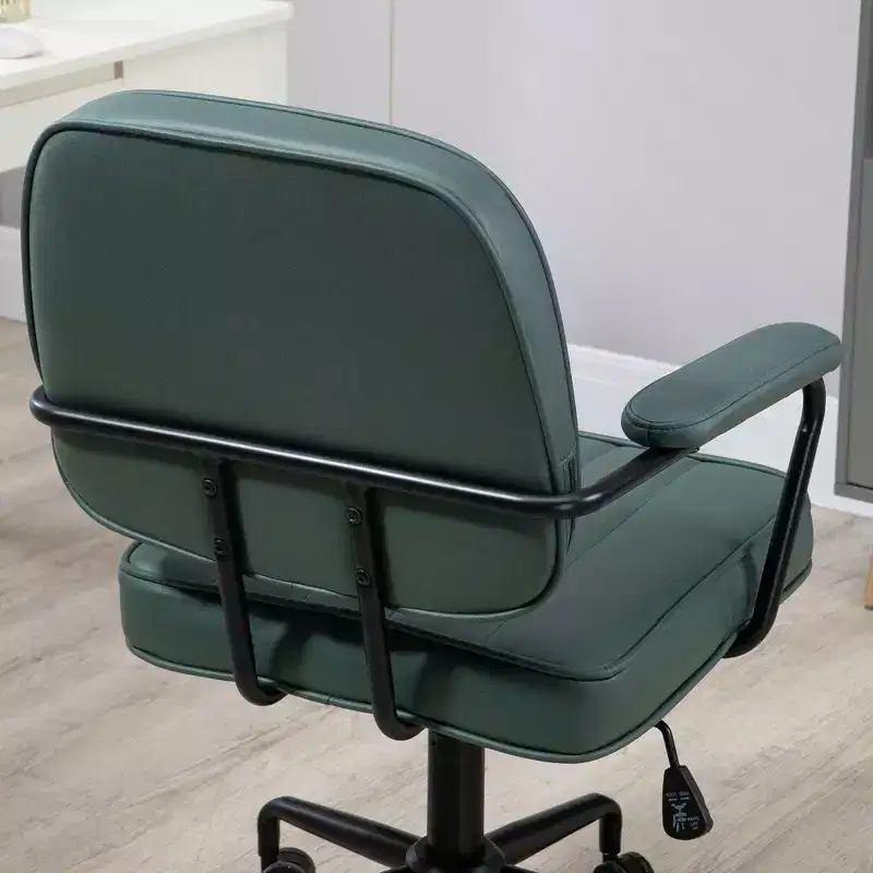 Vinsetto Home Office Chair, Microfiber Computer Desk Chair with Swivel Wheels, Adjustable Height, and Tilt Function