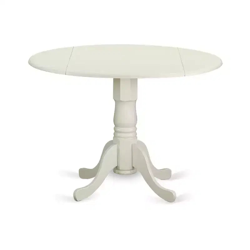 HomeStock Dublin Drop Leaf Round Dining Table Set