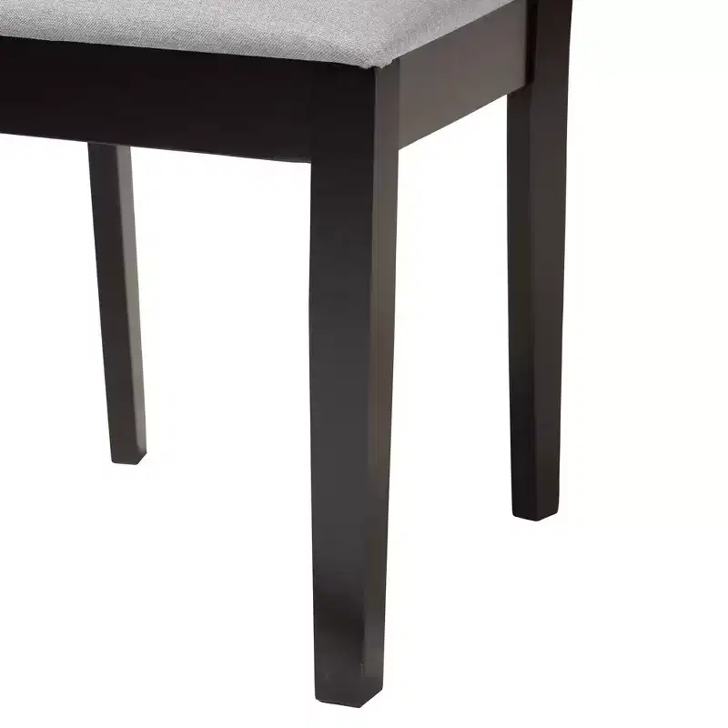 Baxton Studio Abigail Modern Fabric Wood Dining Chair Set