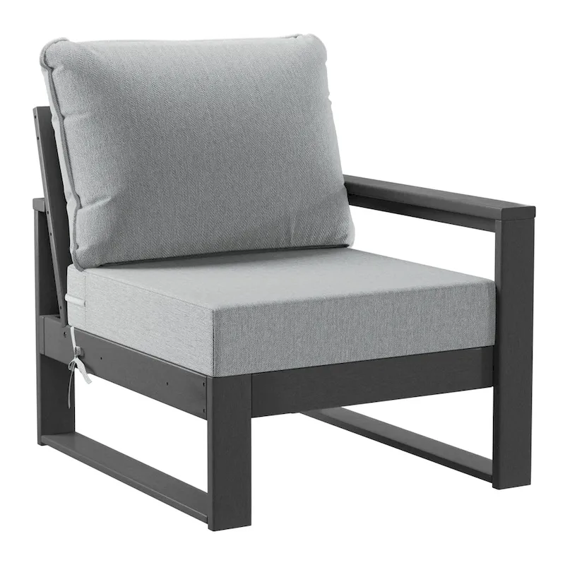 Polytrends Endless Patio 4-Piece Deep Seating Set with Gray Frame