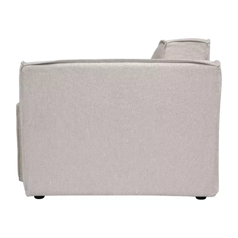 Emma and Oliver Modular Right Side Armchair with Arm Rest