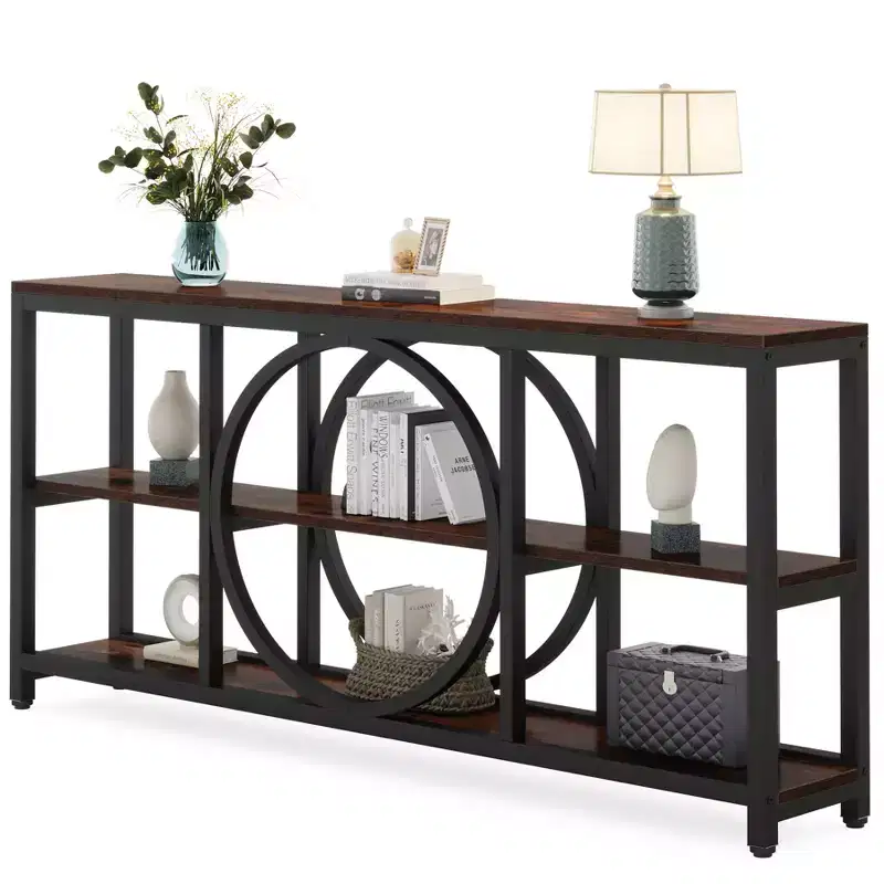 Lantine 70.9 inches 3-Tier Extra Long Console Table