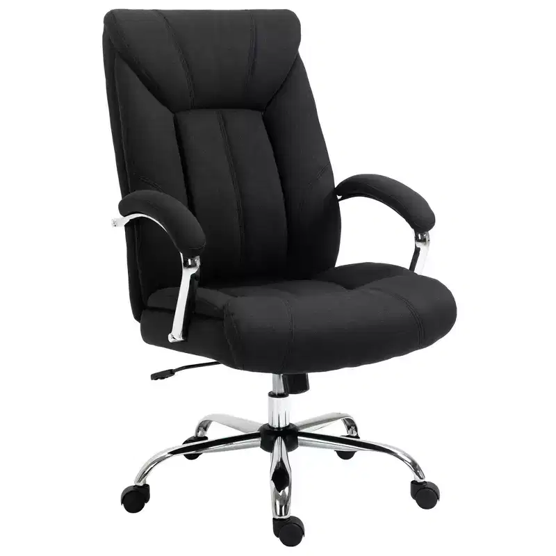 Vinsetto High Back Home Office Chair, Computer Desk Chair with Lumbar Back Support and Adjustable Height