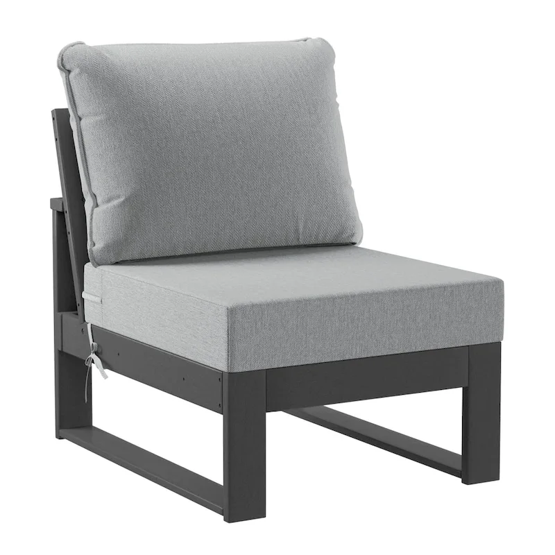 Polytrends Endless Patio 4-Piece Deep Seating Set with Gray Frame