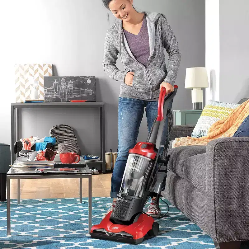 Dirt Devil Endura Express Bagless Compact Upright Vacuum Cleaner UD70171 Red: Lightweight, Motorized Brush Roll, 20ft Cord