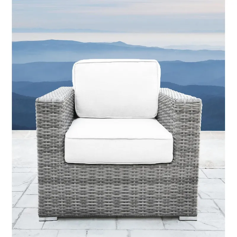 Wicker/Rattan 11 piece sectional Seating Group with Sunbrella Cushions