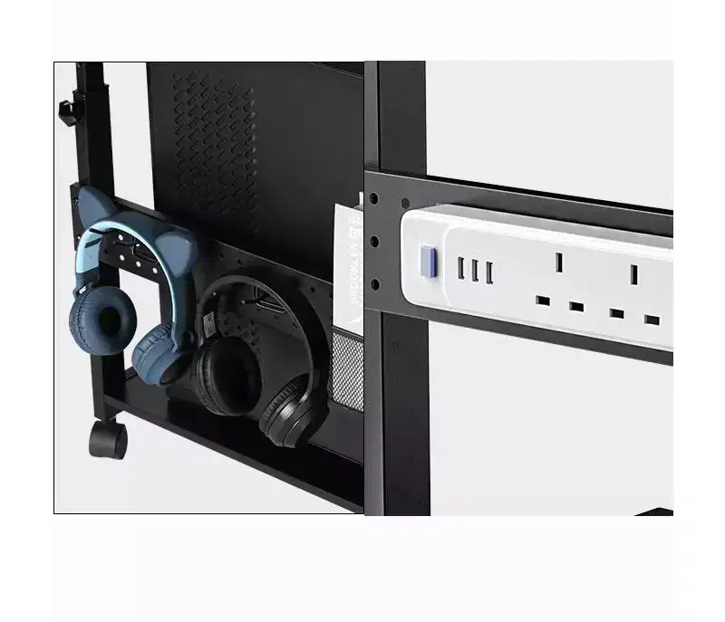 EUREKA ERGONOMIC Mobile Height Adjustable CPU Cart with Mouse Pad