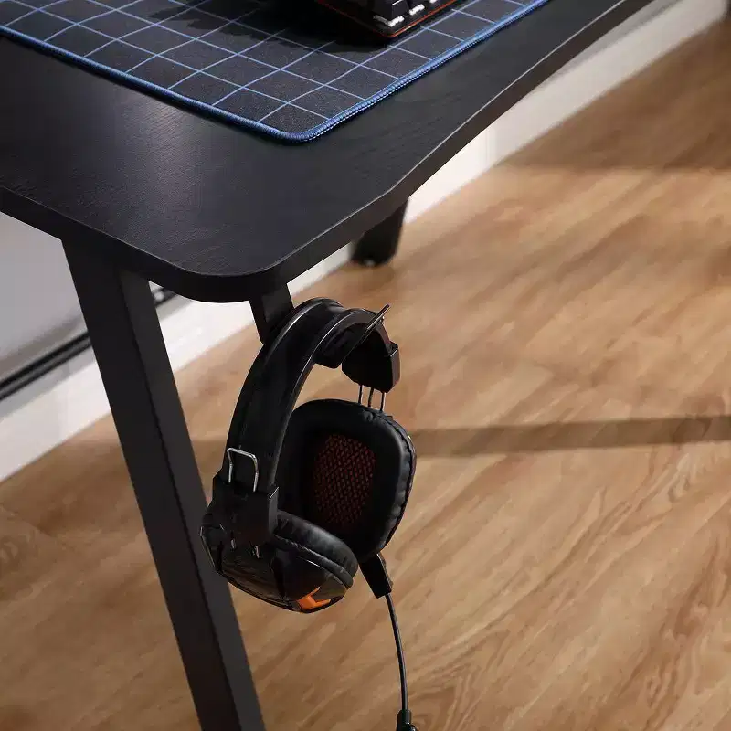 Gaming Desk with LED Lights and Headphone Holder - Room Essentials