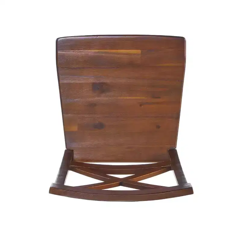 Christopher Knight Home Bostwick Farmhouse Acacia Wood Dining Chairs (Set of 2), Rich Mahogany