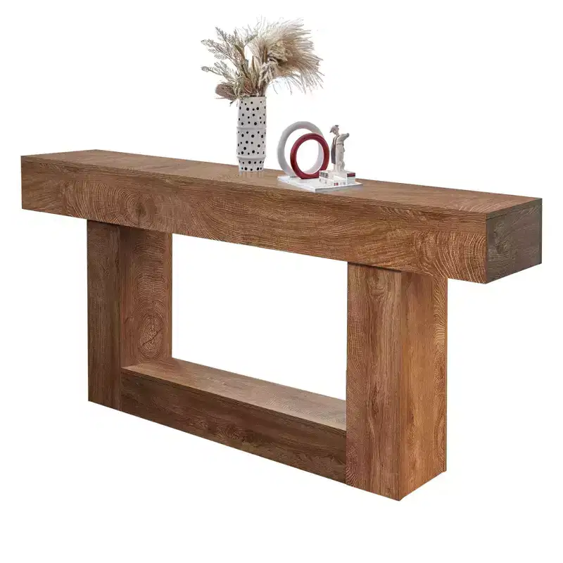 63 Console Table for Entryway, Narrow Sofa Table Behind Couch, Entryway Table Foyer Hallway Table, Wooden Console Sofa Table for Entrance