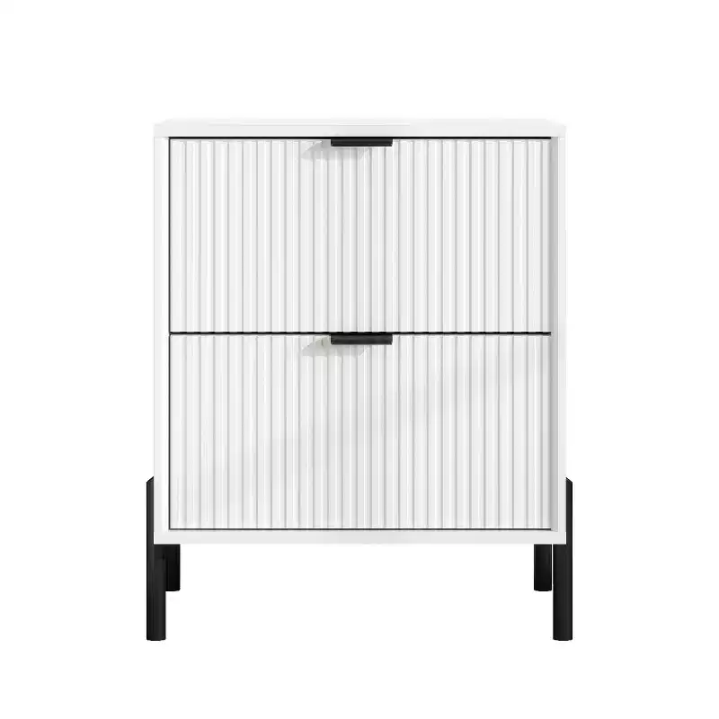 Festivo 4pc Modern Elegance Bedremm Chest and 6 Drawer Dresser and 2 Drawer Nightstands Set