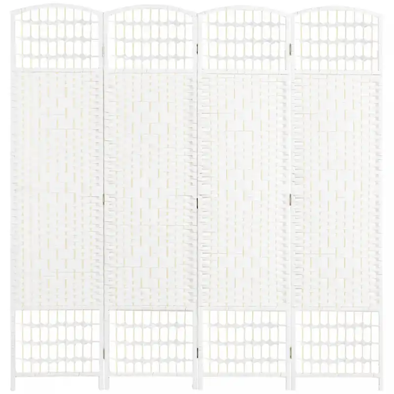 4 Panel Folding Room Divider 5.6 Ft Privacy Screen Panel