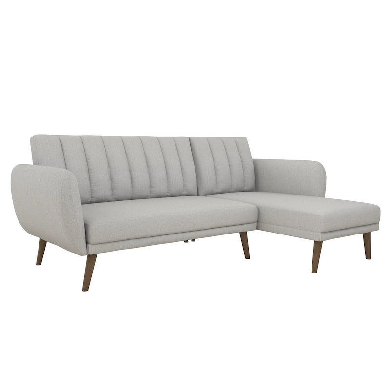 Sectional Futon Sofa Bed, Convertible Sleeper, Modern Living Room Couch
