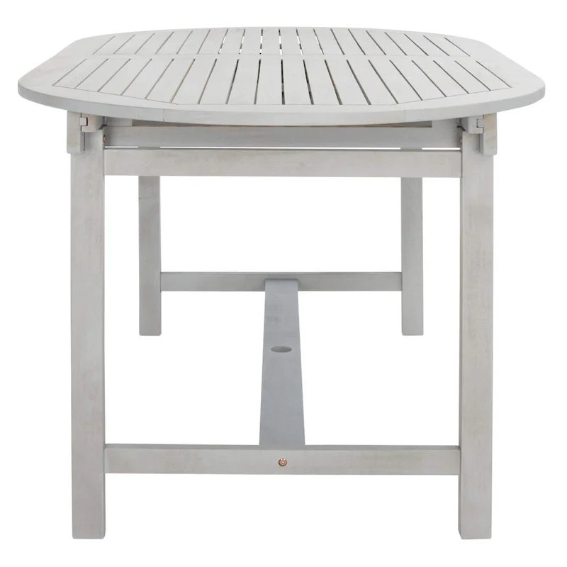 SAFAVIEH Linda 6-Chair 1-Table Extendable Patio Dining Set - 35Wx79Dx30H