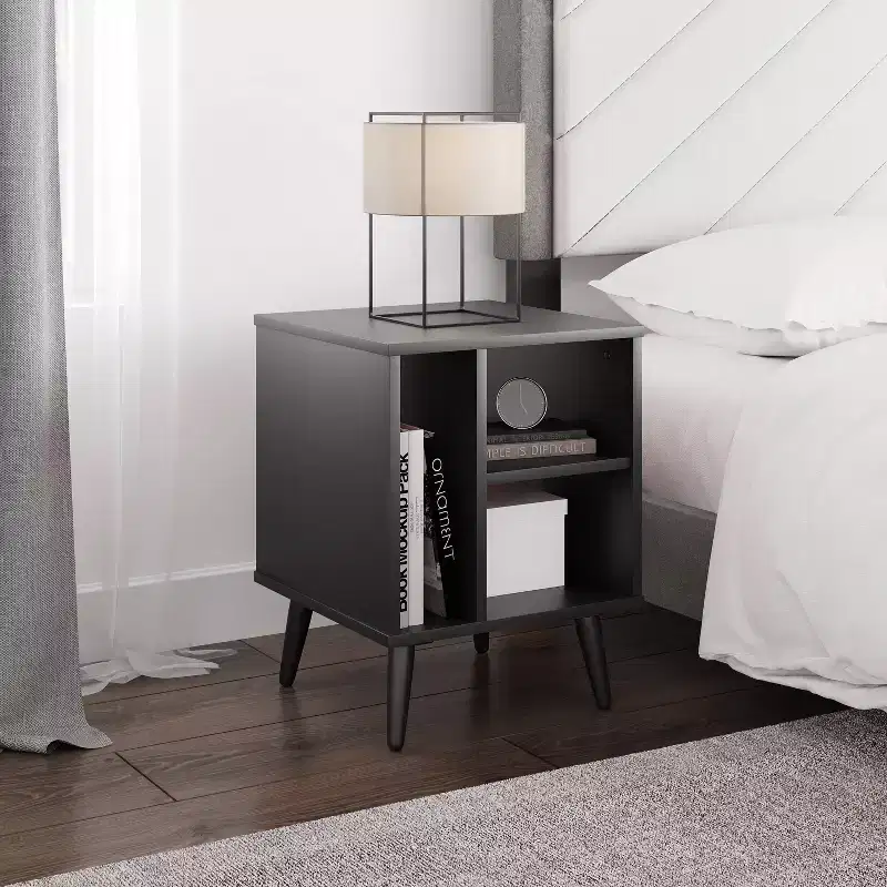 Mid-Century Cubby Style Nightstand