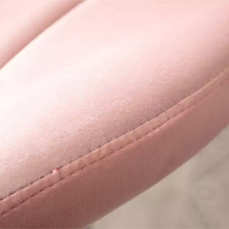 Ellston Upholstered Adjustable Swivel Barstools in Pink, Set of 2